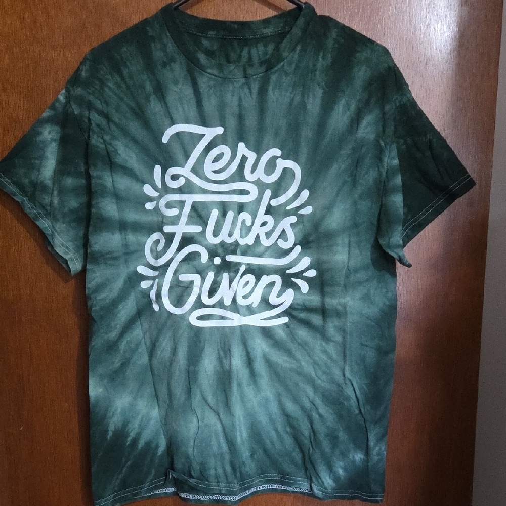 Green Tie-Dye Graphic T-Shirt